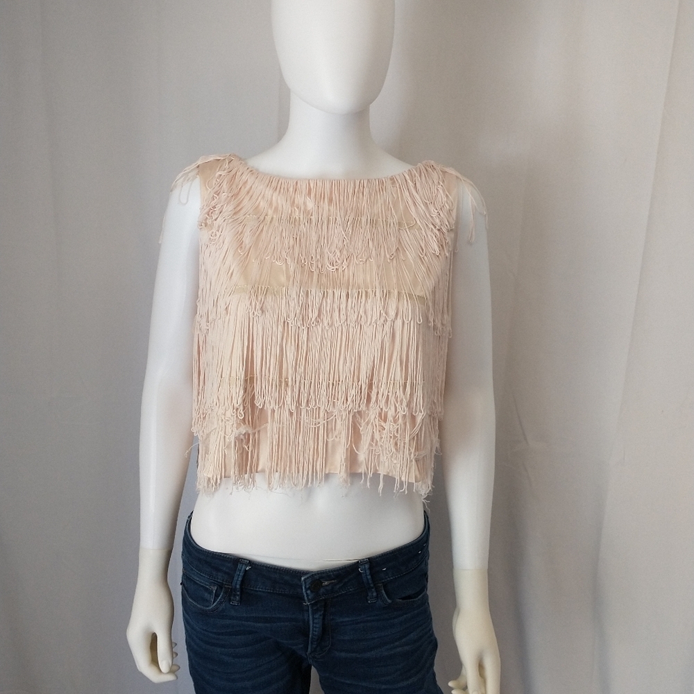 LC Lauren Conrad Fringe Crop Top